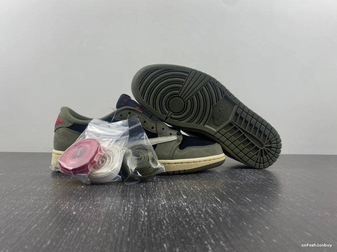 1 JORDAN SCOTT SP OG AIR TRAVIS 'BLACK OLIVE' X LOW DM7866-002 0709
